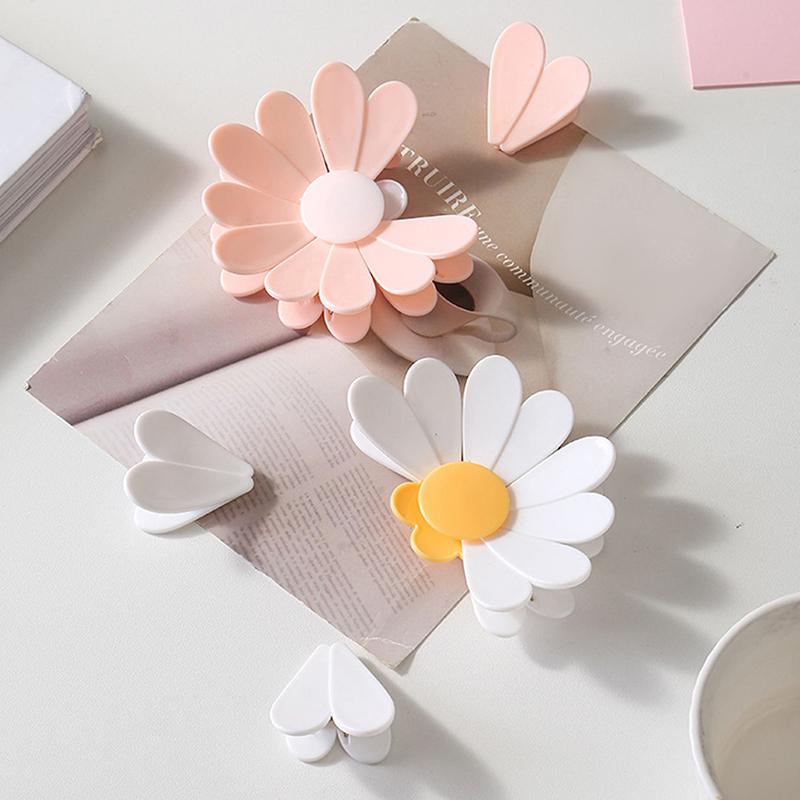 2 In 1 Magnetic Fridge Magnets Flower Type Multifunctional Sealing Clips For Food Storage Food Sealing Clips Kitchen Accessories