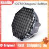 Nanlite 40cm 60cm Octagonal Softbox Custom FM Mount for Forza 60/300 Series Photography Light Accessories Optional Eggcrate Grid