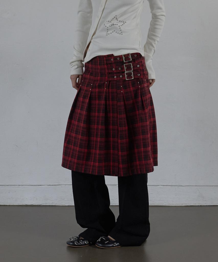 SETUP-EXE Check Buckle Wickelrock / Rot