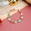 Christmas and New Year element jewelry colorful soft pottery ins color matching wind beaded bracelet
