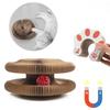 Foldable Corrugated Paper Foldable Magic Organ Cat Scratcher Toys W/ Bell Ball Organ Cat Scratching Board Toy for Indoor Cats