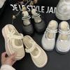 2025 Summer Wear Fashionable and Versatile Casual Platform Bag Head Slippers New Velcro Mary Jane Shoes