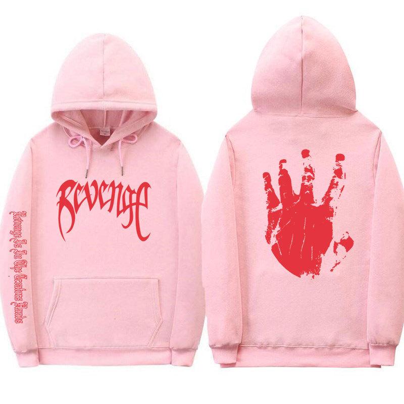 Xxxtentacion Unisex Gewickelte Bündchen Streetwear Revenge Hoodie Sweatshirt