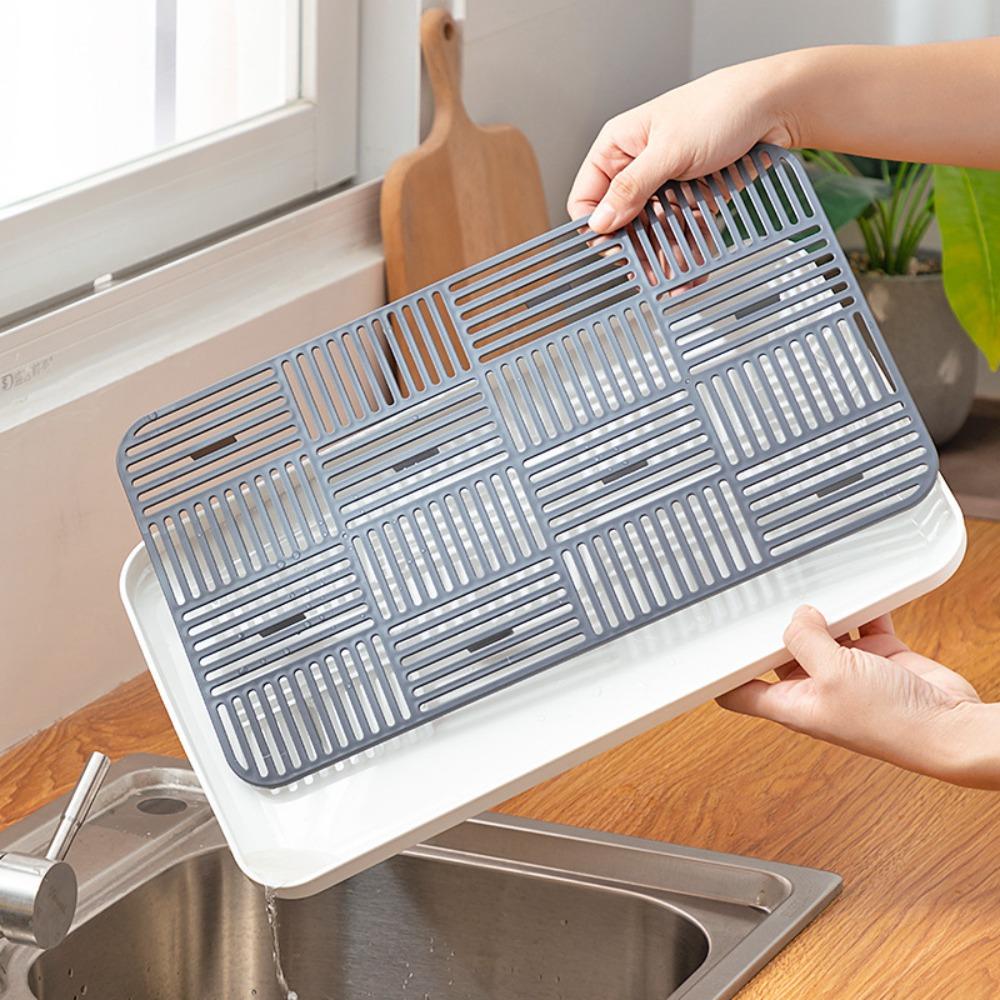 Detachable Tableware Drain Tray Grids Design Cutlery Drying Tray New Kitchen Organizer