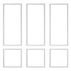 Wall Molding 3 Pack, Wainscoting Panels Kit, Lightweight Paintable Polystyrene, Easy To Install, Waterproof Accent Wide Profile Trim for Interior