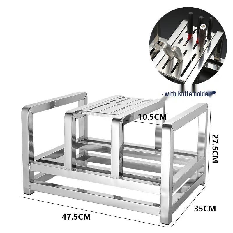 Xiyao Stainless Steel Cutting Board and Knife Holder