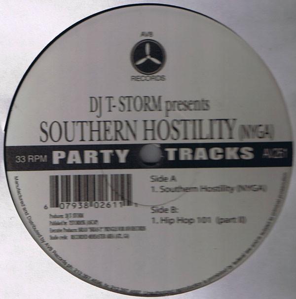 

12inch Record T-STORM - Southern Hostility (NYGA) AV261 AV8 US Rap & Hip-Hop/R&B Used