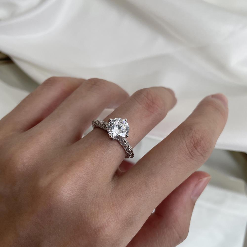Tancise – bague classique en argent Sterling 925 et Zircon pour femmes, bijoux pour dames, cadeau de fête de promesse de mariage