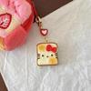 Braxia Bread-Shaped Pendant Bag Hook Handle Charm