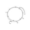 Female Light Luxury Niche Double-layer Star Moon Bracelet