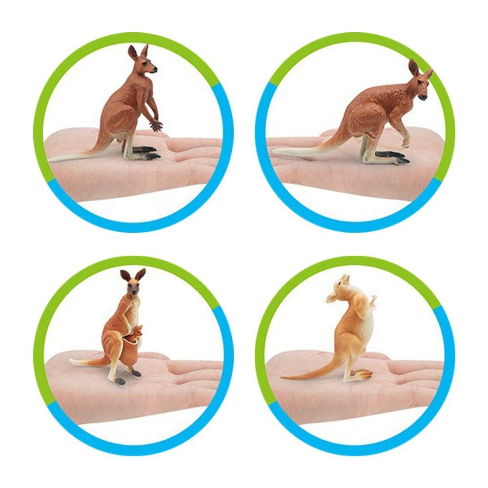 Handmade Craftsmanship Kangaroo Figures PVC Material PVC Animal Figures Home Decoration