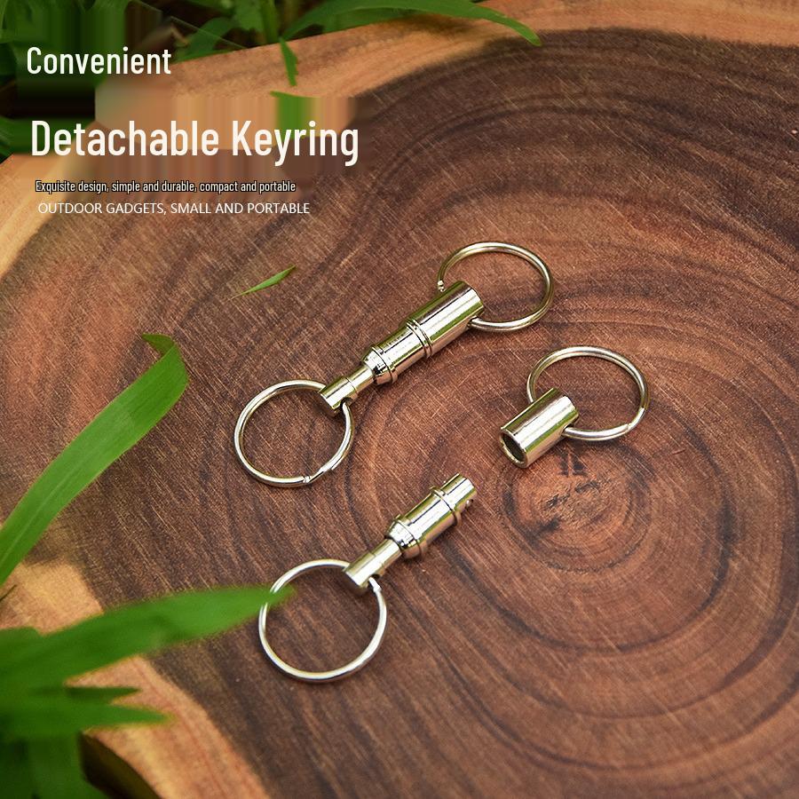 Mutter-Kind EDC Schnellverschluss Doppelring Schlüsselanhänger