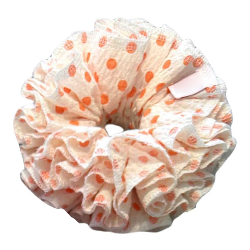 Large Intestine Hair Rings Scrunchies Big Flower Hair Rope Lovely Hair Bands for Daily and Party Use