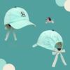 Korean Style Baseball Cap With Embroidered Dog Bowknot And Letter Design For Casual Women And Teens