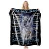 Soft Fleece Blanket With Customizable Gift Text Print Sofa Nap Or Air Conditioning Use