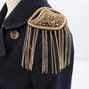 1PC Beaded Decoration Tassel Epaulette Sparkling Shoulder Brooch Pin  Clothing Decoration