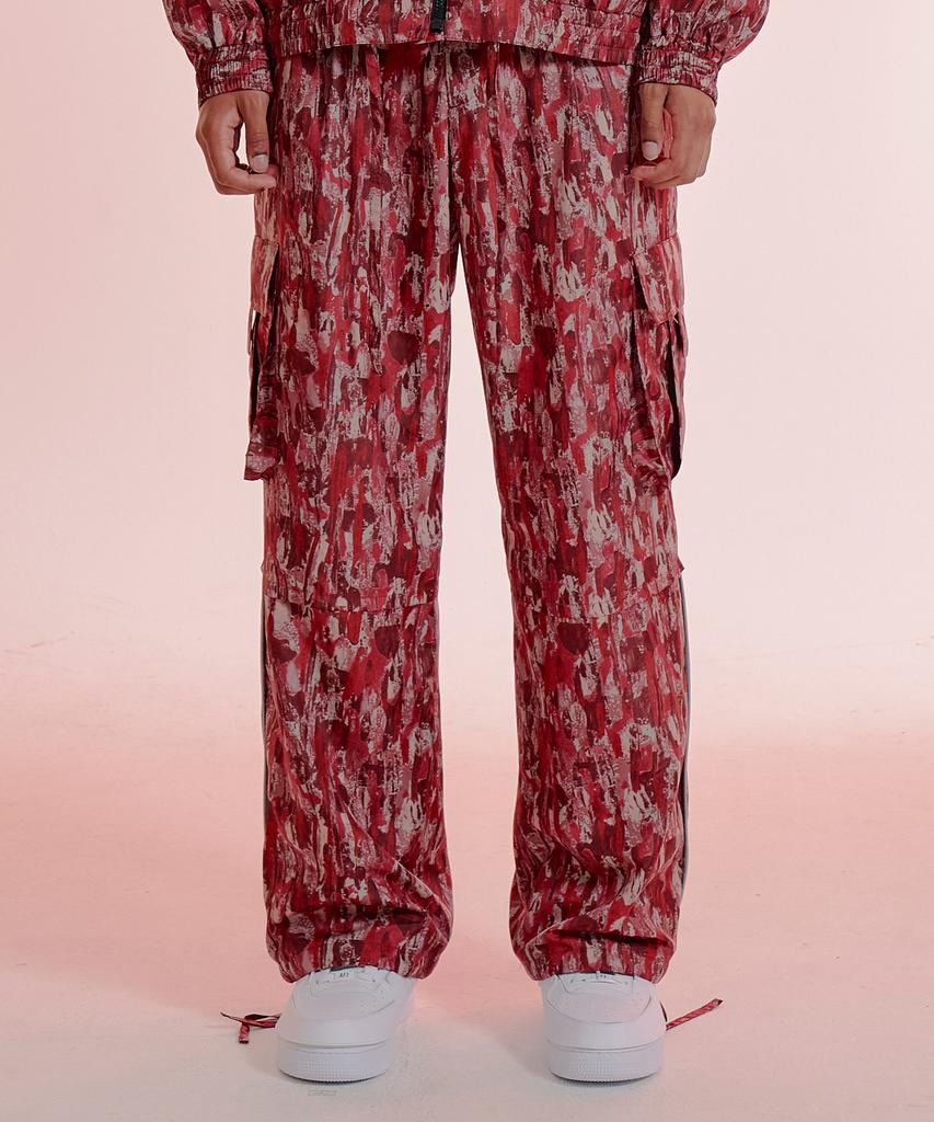 F8KE CHEMICAL CLUB Flame Pattern Cargo Pants