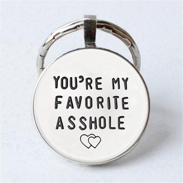 Keychain Accessories Pendant Floral Thanksgiving Text Good Friends Retro Personalized Keychain Gift Pendant