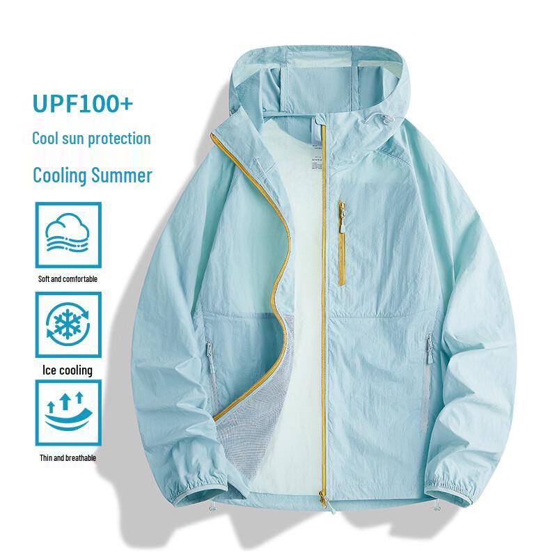 VUUG Unisex Ice Silk Hooded Sun Protection Jacket