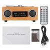 Retro Vintage Radio Super Bass FM Radio Bamboo Multimedia Speaker Classical Receiver USB With MP3 Player Remote Control