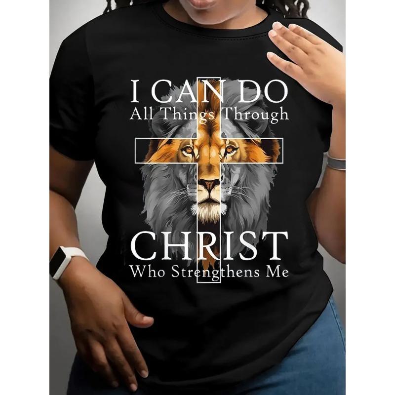 Europäische Größe Damen Lässiges Kurzarm-T-Shirt 1 Stück Schwer - Bequemer Rundhalsausschnitt, Weiche Süße T-Shirts Tops