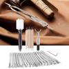 28PCS   Set Leather Working Tools Leather Craft Stamping Carving DIY Handmade Tool Kit