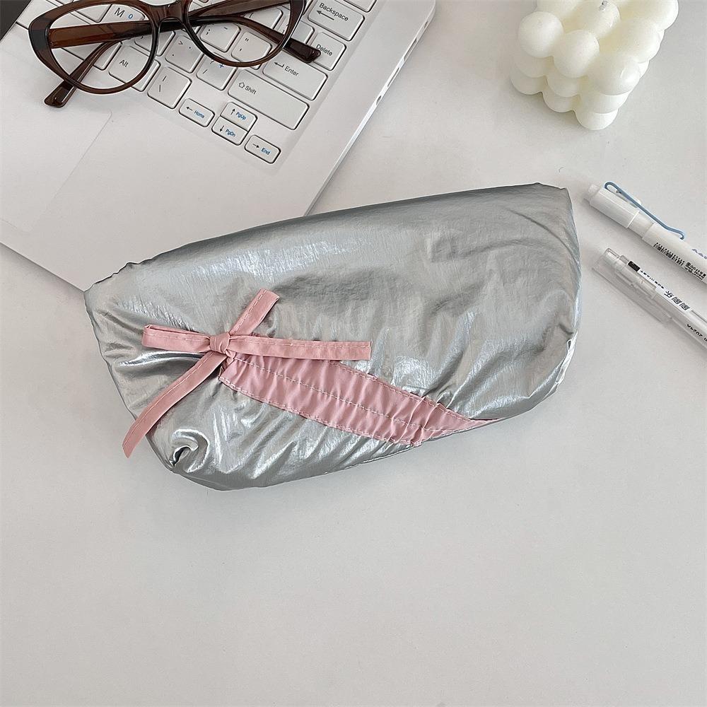 Cute Bowknot Pencil Case Large Capacity Storage Bag Pouch Gift for Girls School Office Stationery Storage Bag Organizer Supplies