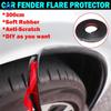 Universal carro fender flares arcos de borracha asa extensão do arco auto roda lábio corpo kit protetor porta vedação capa tira adesivo