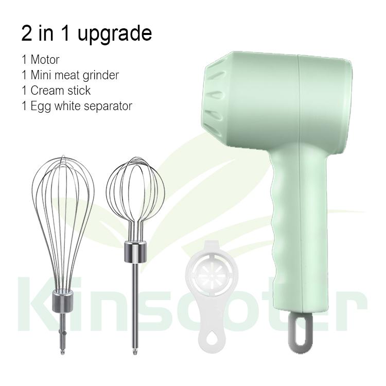 Wireless 3 Speed Mini Mixer Electric Food Blender Handheld Egg Beater Automatic Cream Food Cake Baking Dough Mixer