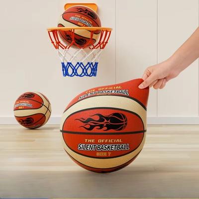 Vysoce elastický tichý odskakující basketbalový míč s nízkou hladinou decibelů Elastický tréninkový míč Dárek pro děti