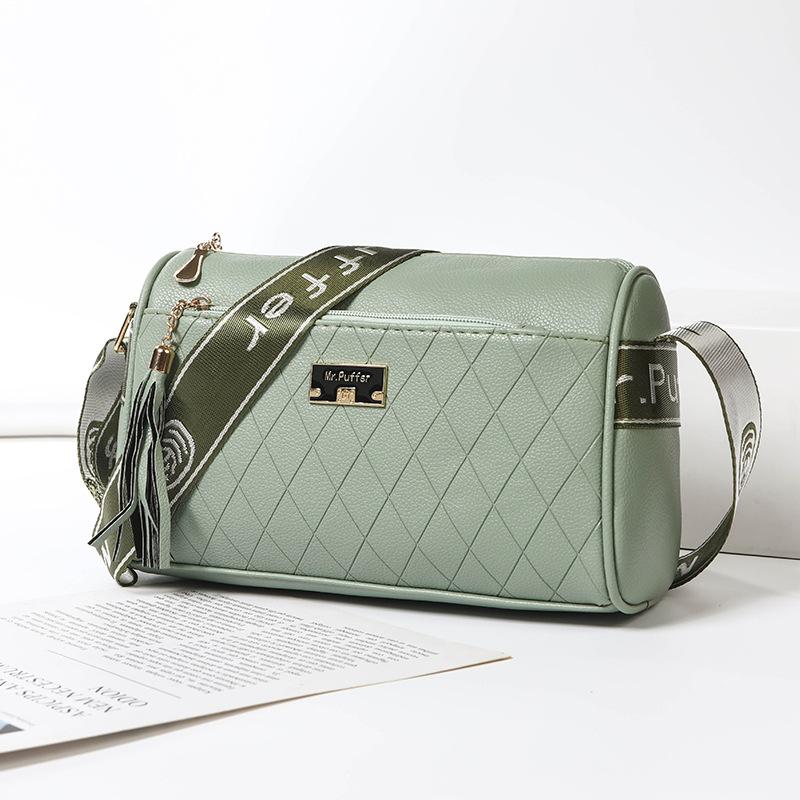 Ladies' Single-shoulder Bag, Simple Handbag, Soft Leather Diamond-shaped Bag, Crossbody Bag Substitute