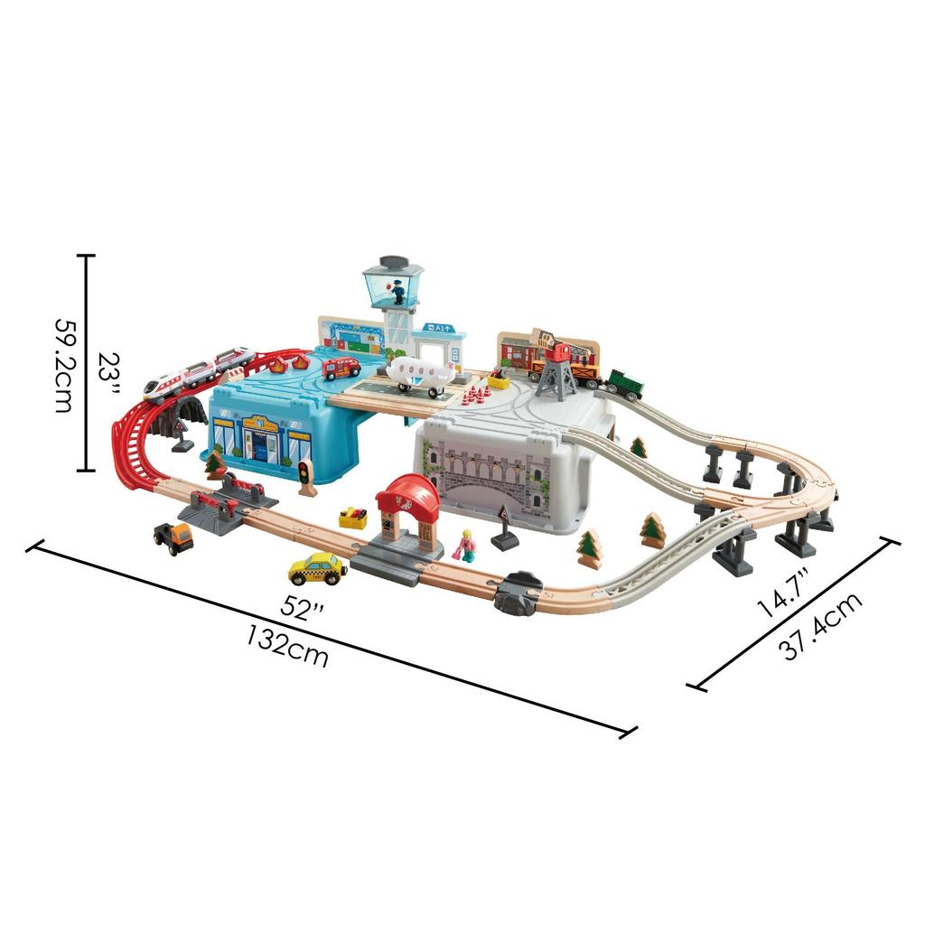 Hape Megacity Box Rail Set E3773