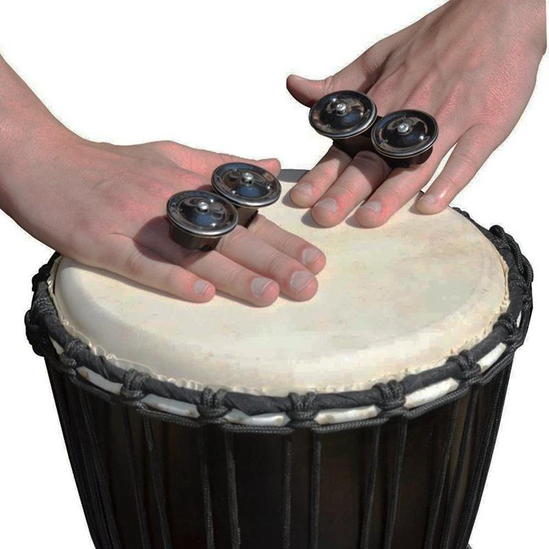 Hand-cranked Metal Bell Finger Sand Ball Finger Rattle Car Vent Cymbal Car Air Conditioning Vent Cymbal Drum