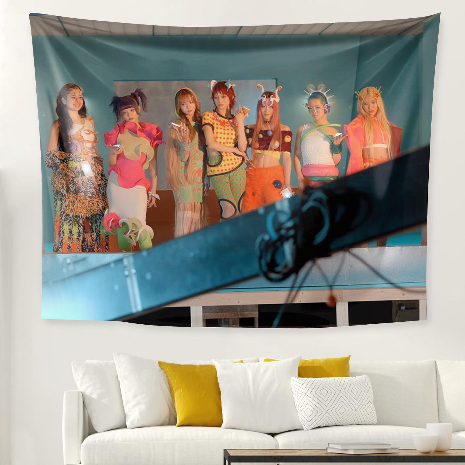 

Printed Background Cloth Wide Hanging Cloth Peach Leather Velvet Short Plush Decorative Tapestries One Size білий