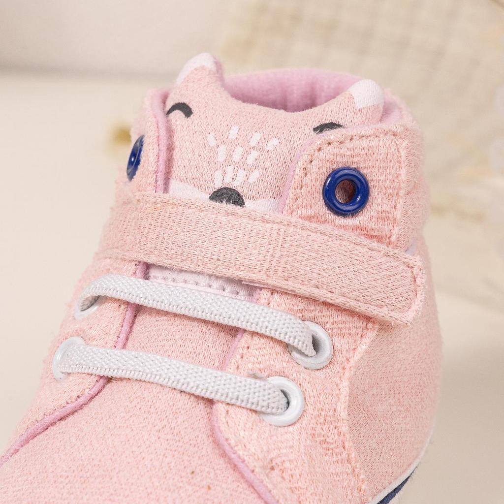 Infant Velcro High-Top Non-Slip Breathable Walking Shoes