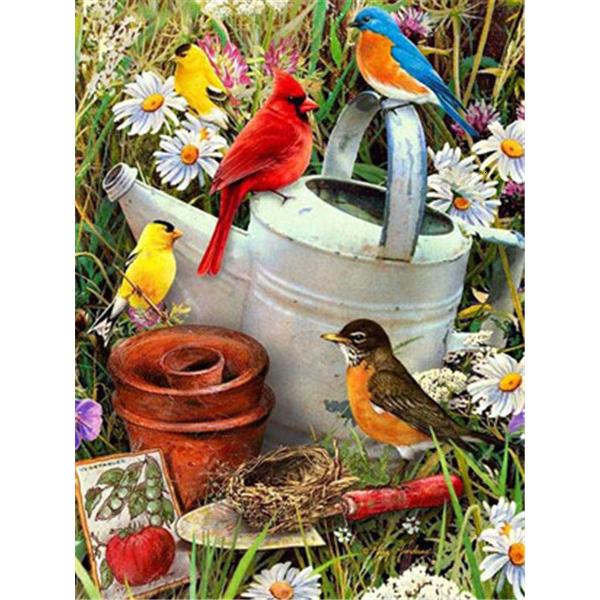 5D Diamond Painting Birds Kit DIY Full Drill Round Diamond Embroidery Animal Mosaic Picture of Rhinestones Home Decoration