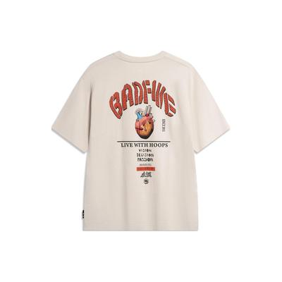 BadFive Hoops Graphic T-shirt 'Light Brown' Men's AHSU435-4