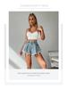 Shorts en jean déchirés taille haute à franges pour femmes style européen et américain 2024