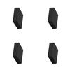 4Pcs Adhesive Back Sponge Height Increasing Vibration Damper Pad Enhancing Viewing Angles And Cooling For Home Theaters