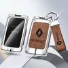 Hub Caps Auto TPU Zinc Alloy Key Case Bag For Renault Koleos Captur Kadjar Megane Clio Talisman Scenic Arkana Car Key Chain Car