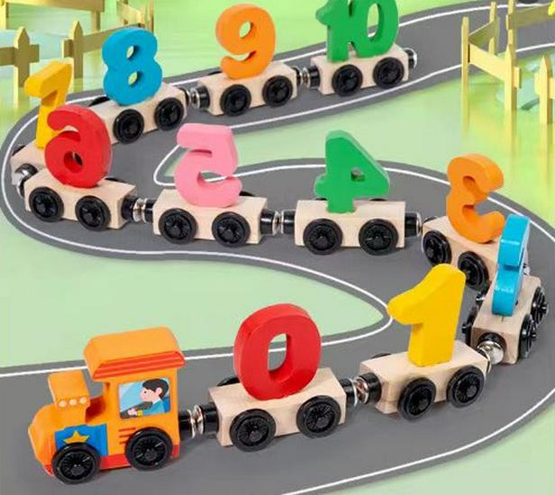 Magnetic Number Train Educational Toy for Ages 3-6: Early Learning Puzzle Blocks