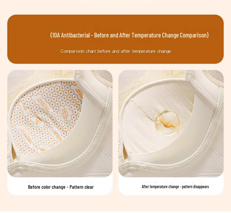 2025 Lace Wire-Free Bra: Women's Antibacterial, Breathable, Anti-Sag, Round Cup for Large Bust with Minimizing Effect