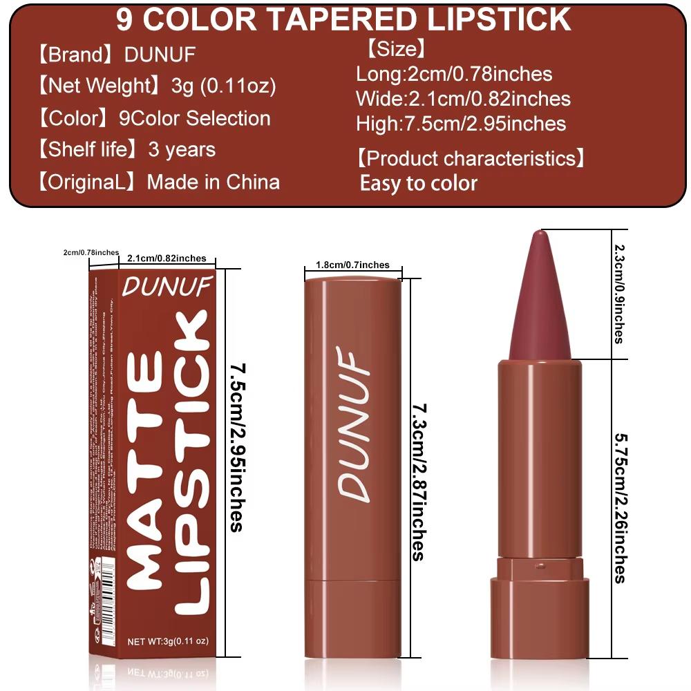 Gradient Lip Liner Pen with Matte Velvet Finish Smooth Application Lipstick for Defined and Elegant Lips