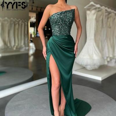 Women's Fashion Summer Spring Sleeveless High Waist Oblique Collar Cocktail & Evening Dresses