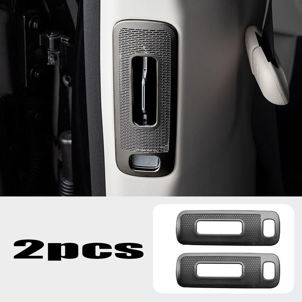 For Zeekr 9X 2025 2026 Car Second Row B-pillar Air Outlet speakers Dust Proof Horn Cover Panel Interior Accessories