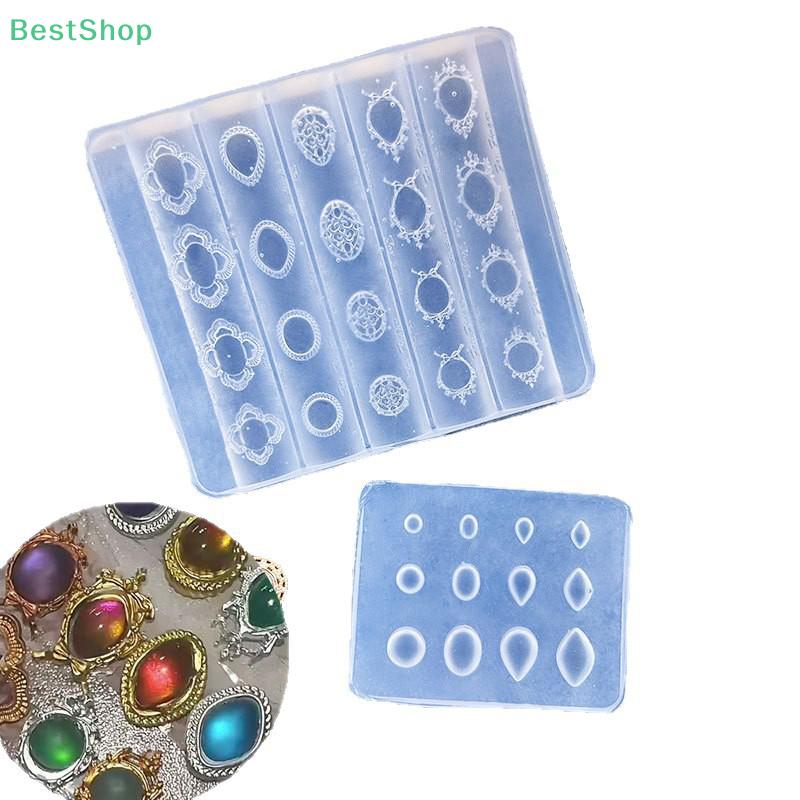 3D Relief Silicone Nail Art Molds Cartoon Bow Rabbit Frame Gemstone Design DIY Nail Decor Transparent Manicure Template