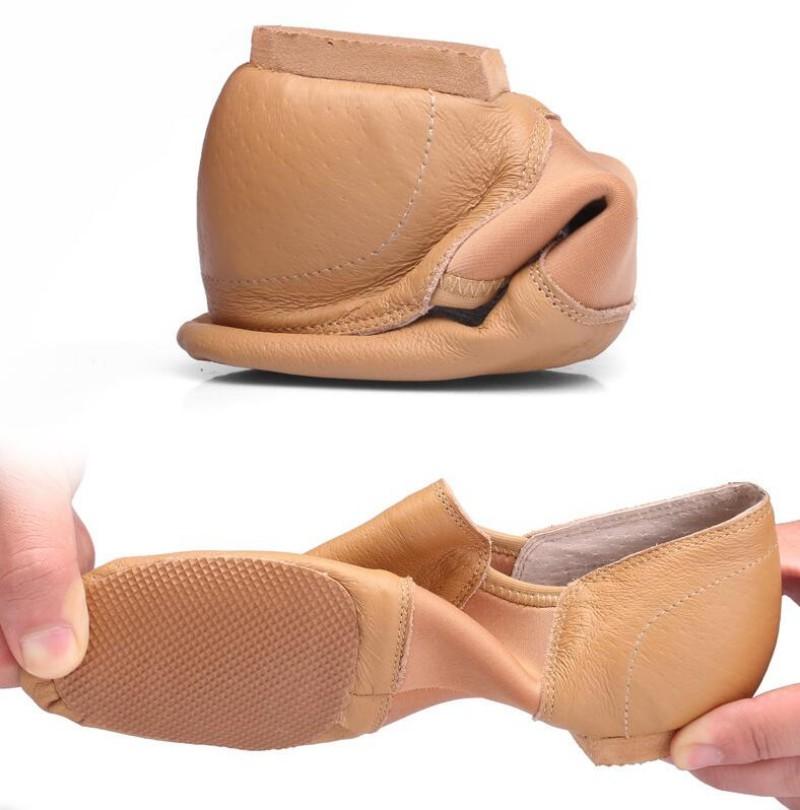 Genuine Leather Ballet Dance Shoes Teacher'S Dance Sneaker Sandals Ladies Girls Excerise Shoes Elastic Jazz Dance Shoes 1Cm