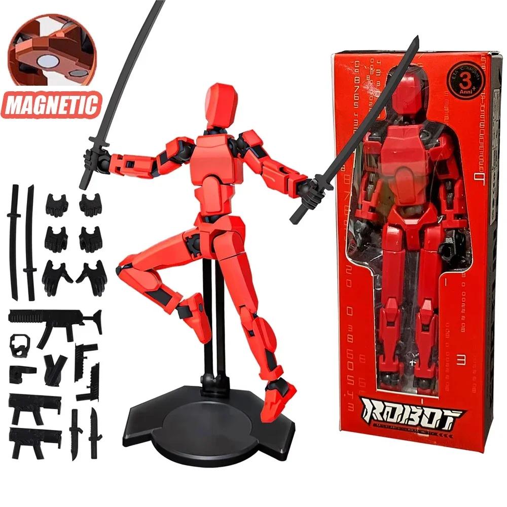 

13 Joints Movable Action Figures Dummy Nova Robot Assembled T13 Action Figure with Holder Titan 13 Action Figure Lucky