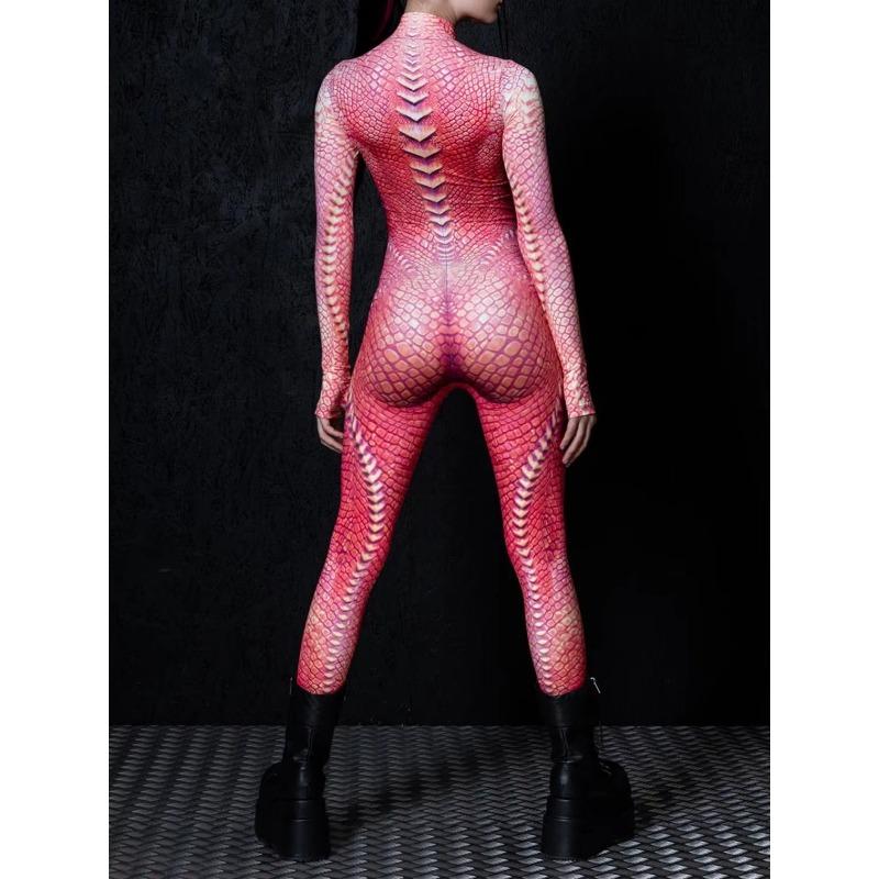 Dámský 3D digitální tisk Halloween Cosplay Punčocháče Overal Dospělý Jednodílný Karnevalový Párty Jevištní Show Taneční Kostým Oblečení