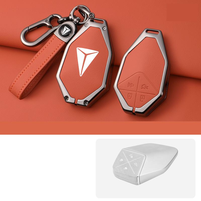 For Changan Deepal S07 S7 Car Keychain Protective Shell Car Key Holder Key Case Cover Smart Key Fob Bag Protector